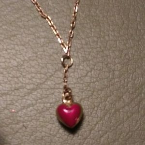 Beautiful 10k heart anklet